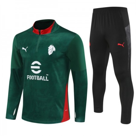 AC Milan Trænings Sweatshirt Grøn Kvart-Zip 2025-26