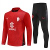 AC Milan Trænings Sweatshirt Rød Kvart-Zip 2025-26