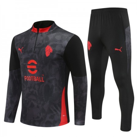 AC Milan Trænings Sweatshirt Sort Kvart-Zip 2025-26