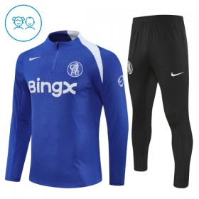 Chelsea Børn Trænings Sweatshirt Blå Kvart-Zip 2025-26