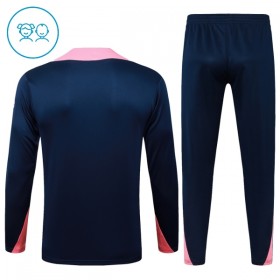 FC Barcelona Børn Trænings Sweatshirt Blå Kvart-Zip 2025-26