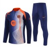 FC Barcelona Trænings Sweatshirt Blå Kvart-Zip 2025-26