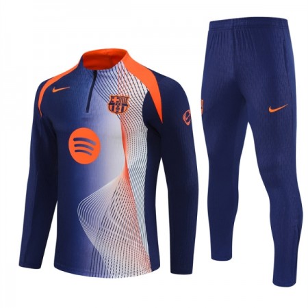 FC Barcelona Trænings Sweatshirt Blå Kvart-Zip 2025-26