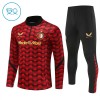 Feyenoord Børn Trænings Sweatshirt Rød Kvart-Zip 2025-26