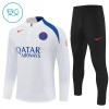 Paris Saint-Germain PSG Børn Trænings Sweatshirt Hvid Kvart-Zip 2025-26