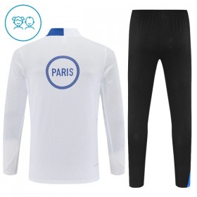 Paris Saint-Germain PSG Børn Trænings Sweatshirt Hvid Kvart-Zip 2025-26