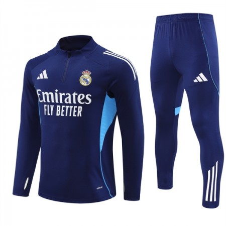 Real Madrid Trænings Sweatshirt Kvart-Zip Navy 2025-26