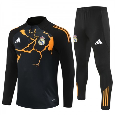 Real Madrid Trænings Sweatshirt Sort Kvart-Zip 2025-26