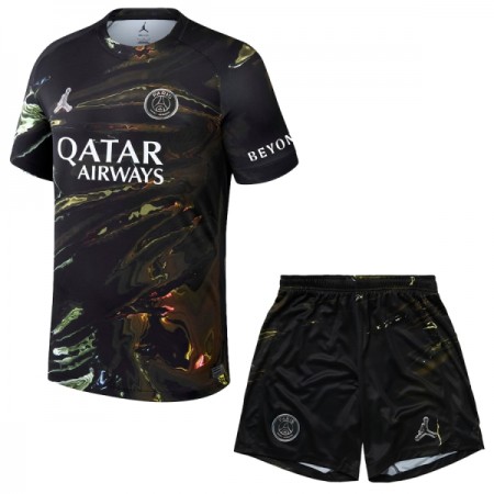 Paris Saint-Germain PSG Night Edition Fodboldtrøjer Børn 2025-26 Kort ærmer