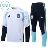 Argentina Børn Trænings Sweatshirt Hvid Kvart-Zip 2026-27