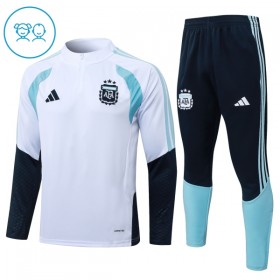 Argentina Børn Trænings Sweatshirt Hvid Kvart-Zip 2026-27