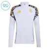 Real Madrid Børn Trænings Sweatshirt Hvid Kvart-Zip 2026-27