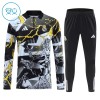 Real Madrid Marvel Børn Trænings Sweatshirt Sort Kvart-Zip 2026-27