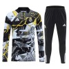 Real Madrid Marvel Trænings Sweatshirt Sort Kvart-Zip 2026-27