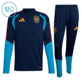 Spanien Børn Trænings Sweatshirt Kvart-Zip Navy 2026-27