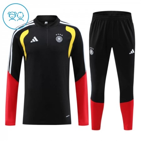 Tyskland Børn Trænings Sweatshirt Sort Kvart-Zip 2026-27