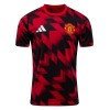 Manchester United Pre-Match Fodboldtrøjer Rød 2025-26 Kort ærmer