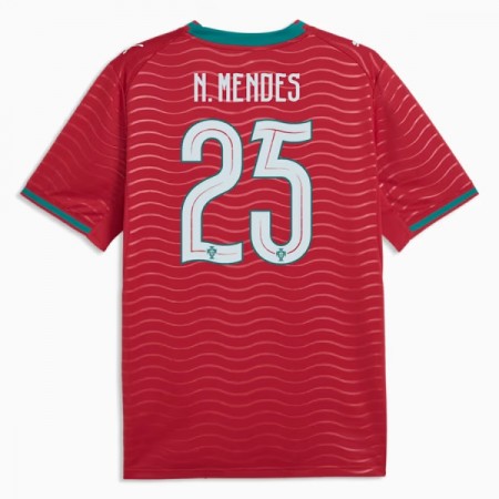 Portugal Nuno Mendes 25 Fodboldtrøjer Hjemme VM 2026 Kort ærmer