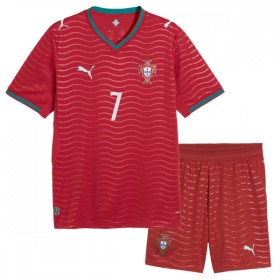 Portugal Ronaldo 7 Fodboldtrøjer Børn Hjemme VM 2026 Kort ærmer