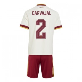 Spanien Carvajal 2 Fodboldtrøjer Børn Udebane VM 2026 Kort ærmer
