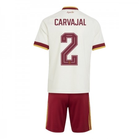 Spanien Carvajal 2 Fodboldtrøjer Børn Udebane VM 2026 Kort ærmer