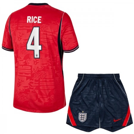 England Rice 4 Fodboldtrøjer Børn Udebane VM 2026 Kort ærmer