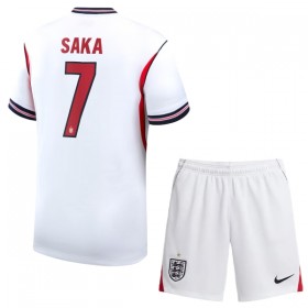 England Saka 7 Fodboldtrøjer Børn Hjemme VM 2026 Kort ærmer