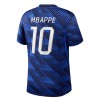 Frankrig Mbappé 10 Fodboldtrøjer Børn Hjemme VM 2026 Kort ærmer