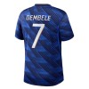 Frankrig O. Dembele 7 Fodboldtrøjer Hjemme VM 2026 Kort ærmer