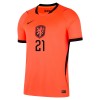Holland Frenkie de Jong 21 Fodboldtrøjer Børn Hjemme VM 2026 Kort ærmer
