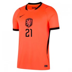 Holland Frenkie de Jong 21 Fodboldtrøjer Børn Hjemme VM 2026 Kort ærmer