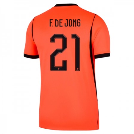 Holland Frenkie de Jong 21 Fodboldtrøjer Hjemme VM 2026 Kort ærmer