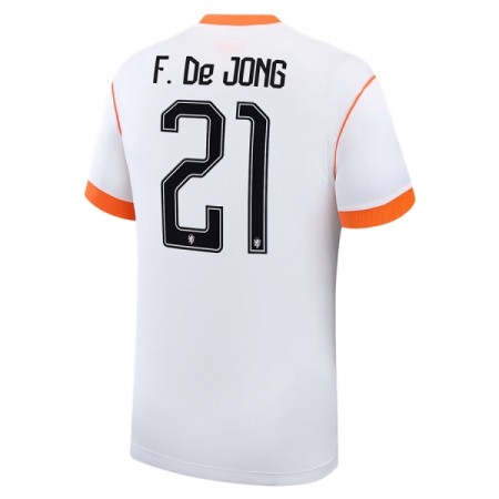 Holland Frenkie de Jong 21 Fodboldtrøjer Udebane VM 2026 Kort ærmer