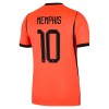 Holland Memphis 10 Fodboldtrøjer Hjemme VM 2026 Kort ærmer