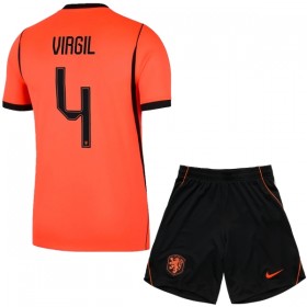Holland Virgil 4 Fodboldtrøjer Børn Hjemme VM 2026 Kort ærmer