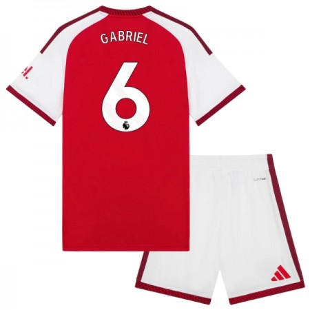 Arsenal Gabriel 6 Fodboldtrøjer Børn Hjemme 2026-27 Kort ærmer