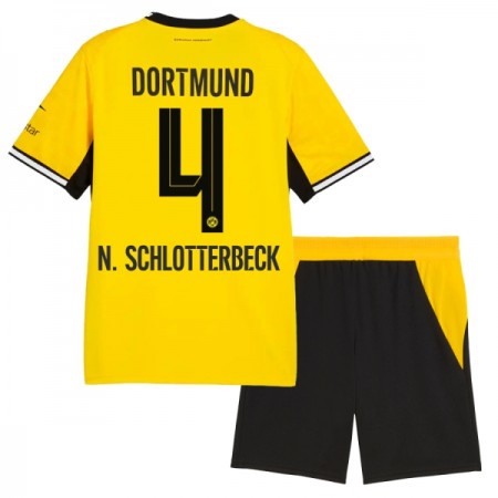 Borussia Dortmund N. Schlotterbeck 4 Fodboldtrøjer Børn Hjemme 2026-27 Kort ærmer
