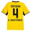 Borussia Dortmund N. Schlotterbeck 4 Fodboldtrøjer Hjemme 2026-27 Kort ærmer