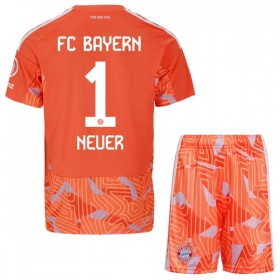 FC Bayern München Neuer 1 Fodboldtrøjer Målmand Børn Udebane 2026-27 Kort ærmer