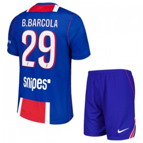 Paris Saint-Germain PSG Bradley Barcola 29 Fodboldtrøjer Børn Hjemme 2026-27 Kort ærmer