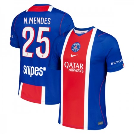 Paris Saint-Germain PSG Nuno Mendes 25 Fodboldtrøjer Hjemme 2026-27 Kort ærmer