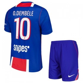 Paris Saint-Germain PSG O. Dembele 10 Fodboldtrøjer Børn Hjemme 2026-27 Kort ærmer