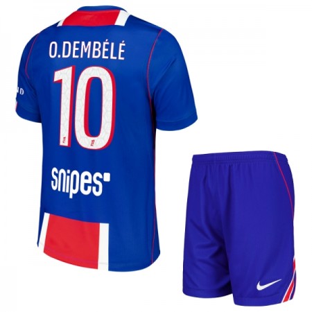 Paris Saint-Germain PSG O. Dembele 10 Fodboldtrøjer Børn Hjemme 2026-27 Kort ærmer