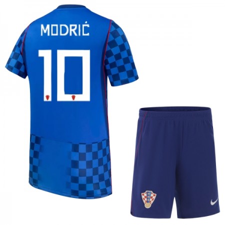 Kroatien Modrić 10 Fodboldtrøjer Børn Udebane VM 2026 Kort ærmer