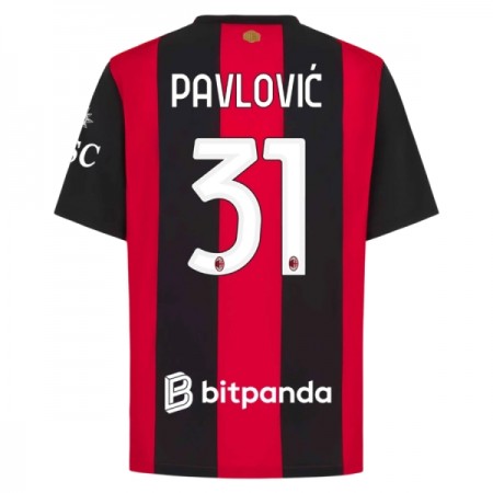 AC Milan Pavlovic 31 Fodboldtrøjer Hjemme 2026-27 Kort ærmer
