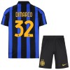 Inter Milan Dimarco 32 Fodboldtrøjer Børn Hjemme 2026-27 Kort ærmer