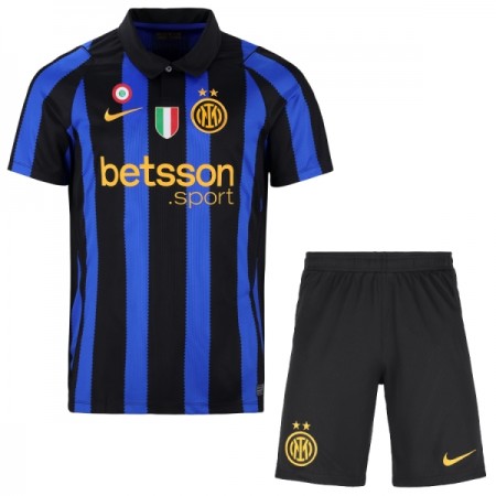 Inter Milan Fodboldtrøjer Børn Hjemme 2026-27 Kort ærmer