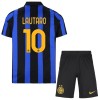 Inter Milan Lautaro 10 Fodboldtrøjer Børn Hjemme 2026-27 Kort ærmer