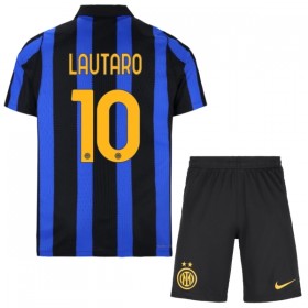 Inter Milan Lautaro 10 Fodboldtrøjer Børn Hjemme 2026-27 Kort ærmer