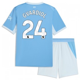 Manchester City Gvardiol 24 Fodboldtrøjer Børn Hjemme 2026-27 Kort ærmer